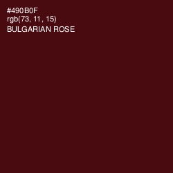 #490B0F - Bulgarian Rose Color Image