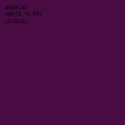 #490C42 - Loulou Color Image