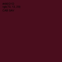 #490D1D - Cab Sav Color Image