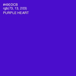 #490DCB - Purple Heart Color Image