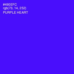 #490EFC - Purple Heart Color Image