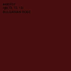 #490F0F - Bulgarian Rose Color Image