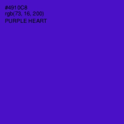 #4910C8 - Purple Heart Color Image