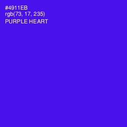 #4911EB - Purple Heart Color Image
