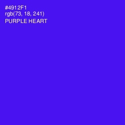 #4912F1 - Purple Heart Color Image