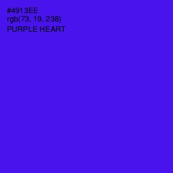 #4913EE - Purple Heart Color Image