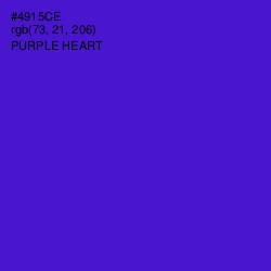 #4915CE - Purple Heart Color Image