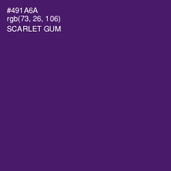 #491A6A - Scarlet Gum Color Image