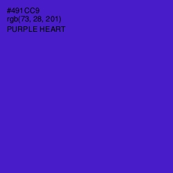 #491CC9 - Purple Heart Color Image