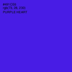 #491CE6 - Purple Heart Color Image