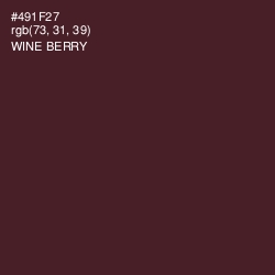 #491F27 - Wine Berry Color Image