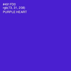 #491FD0 - Purple Heart Color Image