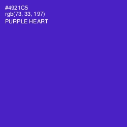 #4921C5 - Purple Heart Color Image