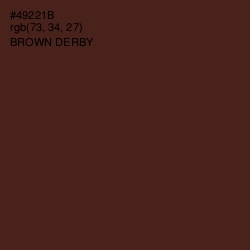 #49221B - Brown Derby Color Image