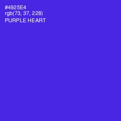 #4925E4 - Purple Heart Color Image