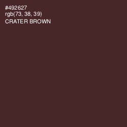 #492627 - Crater Brown Color Image