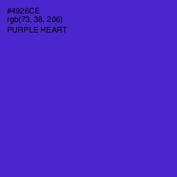 #4926CE - Purple Heart Color Image