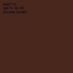 #49271D - Brown Derby Color Image