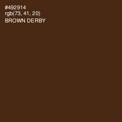 #492914 - Brown Derby Color Image