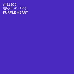 #4929C0 - Purple Heart Color Image