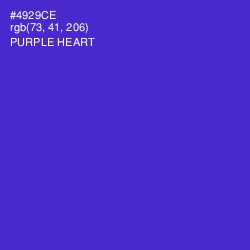 #4929CE - Purple Heart Color Image