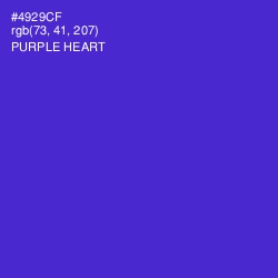 #4929CF - Purple Heart Color Image