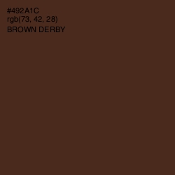 #492A1C - Brown Derby Color Image