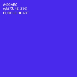 #492AEC - Purple Heart Color Image