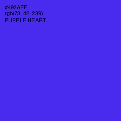 #492AEF - Purple Heart Color Image