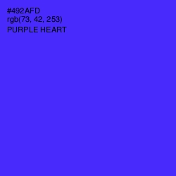 #492AFD - Purple Heart Color Image