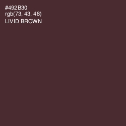 #492B30 - Livid Brown Color Image