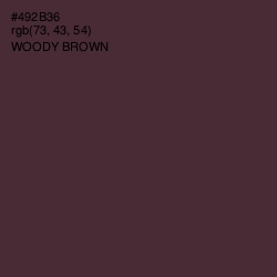 #492B36 - Woody Brown Color Image