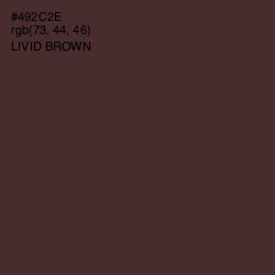 #492C2E - Livid Brown Color Image