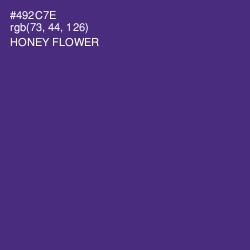 #492C7E - Honey Flower Color Image