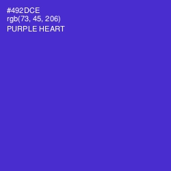 #492DCE - Purple Heart Color Image
