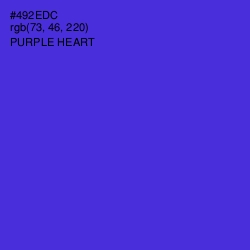 #492EDC - Purple Heart Color Image