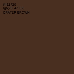 #492F20 - Crater Brown Color Image