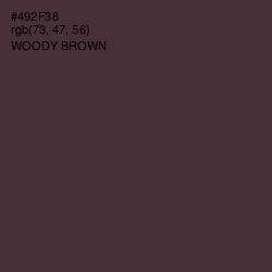 #492F38 - Woody Brown Color Image