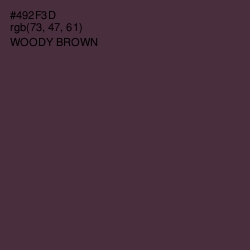 #492F3D - Woody Brown Color Image