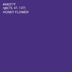 #492F7F - Honey Flower Color Image