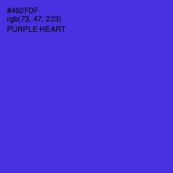 #492FDF - Purple Heart Color Image