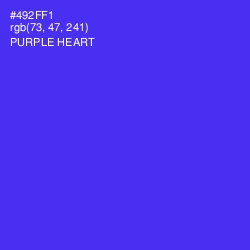 #492FF1 - Purple Heart Color Image