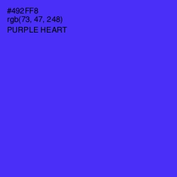 #492FF8 - Purple Heart Color Image