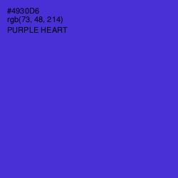 #4930D6 - Purple Heart Color Image