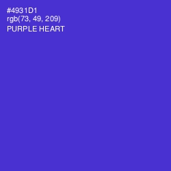 #4931D1 - Purple Heart Color Image