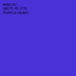 #4931D7 - Purple Heart Color Image