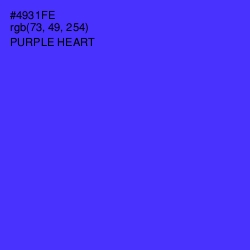 #4931FE - Purple Heart Color Image