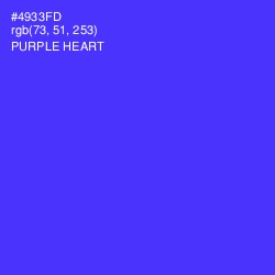 #4933FD - Purple Heart Color Image