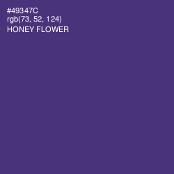 #49347C - Honey Flower Color Image