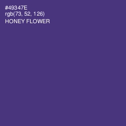 #49347E - Honey Flower Color Image